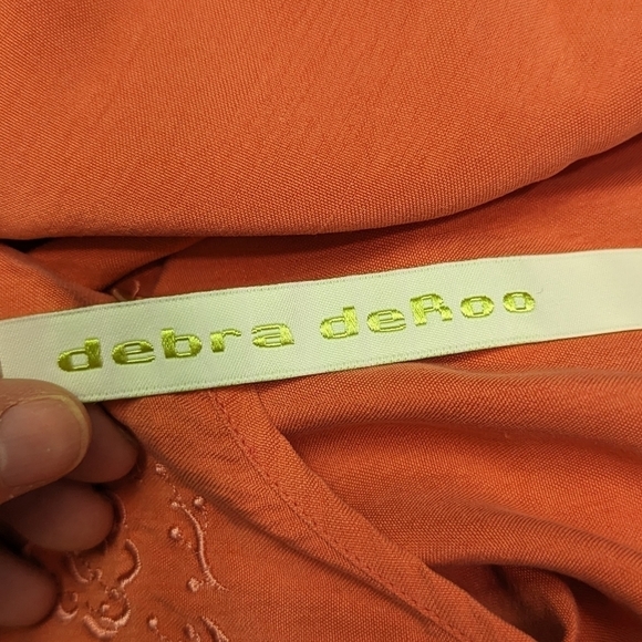 Debra DeRoo Silk Tunic Top Sz L - Picture 10 of 13